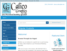 Tablet Screenshot of calico-graphics.com